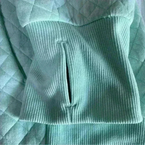 GreenTea Pullover Sweater Mint Women's Size XXL  Mock Neck Long Sleeve  Active - Picture 6 of 7